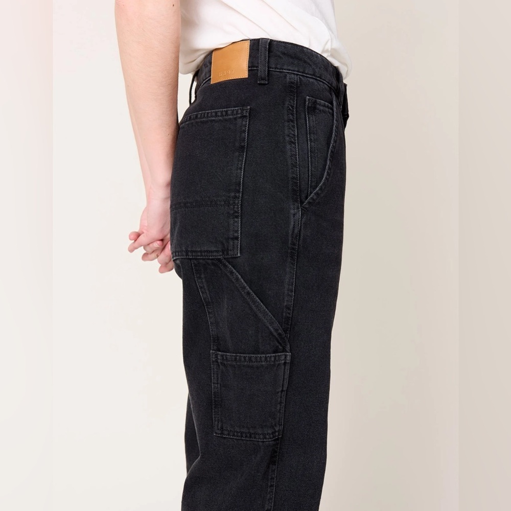6397 _PAINTER JEAN FADED BLACK_nwt 28